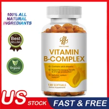 Vitamin B Complex Capsules Immune Boost Energy Metabolism Vitamin B3 B6 B9 B12