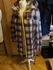 Beaumont Kurzer Mantel Regenmantel transparent kariert Gr. 36