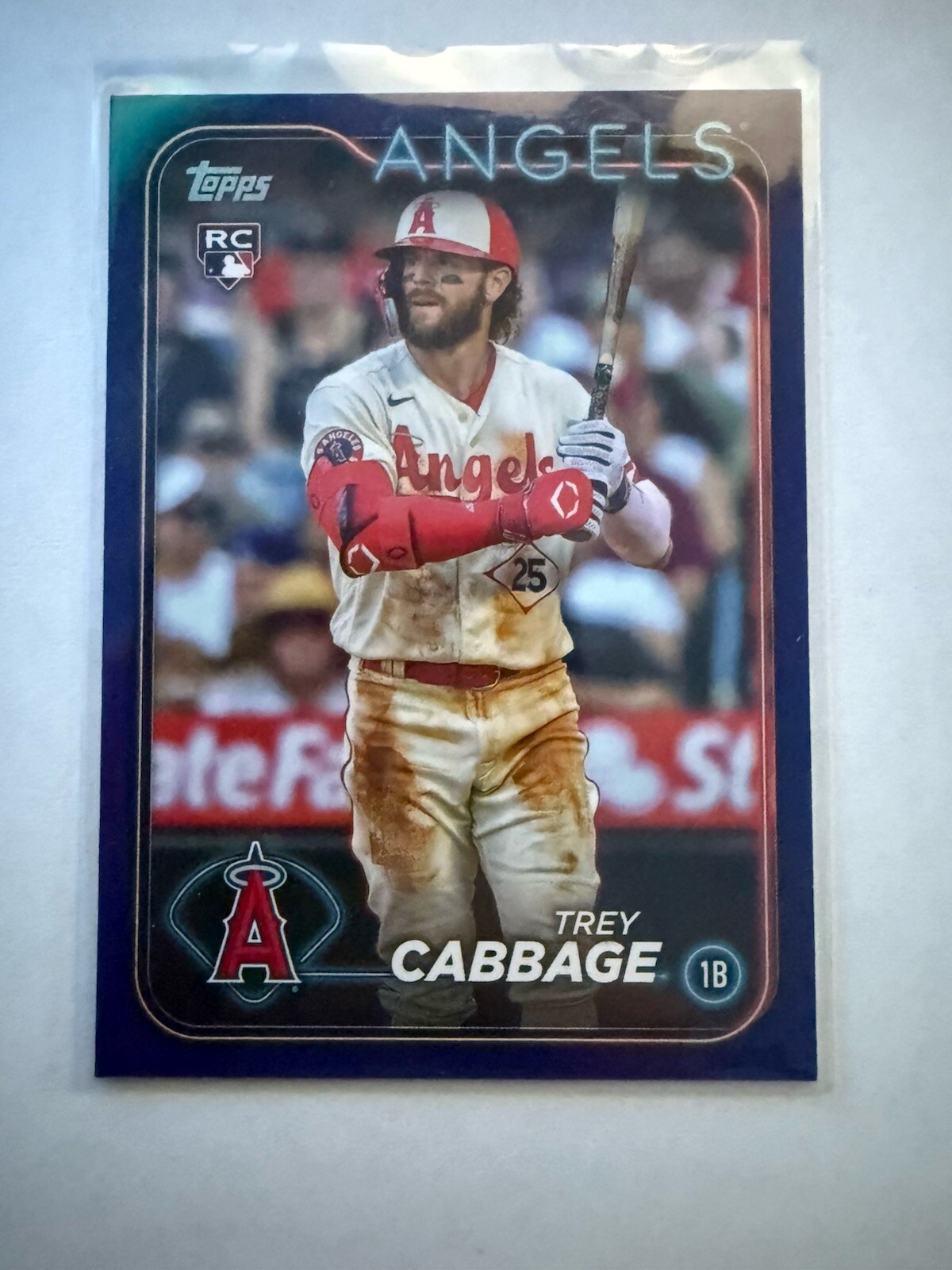 2024 Topps Series 1 -  Royal Blue #321 Trey Cabbage (RC)