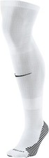 Nike Matchfit Soccer Socks Knee High White Youth 3Y-5Y Women 4-6 New 