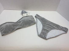 NWT American Eagle Aerie Black White Women's Bathing Swim Suit Top or Bottoms   
