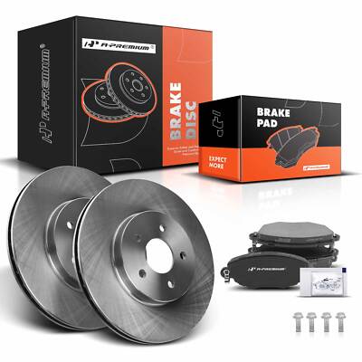 A-Premium Front Disc Brake Rotor & Ceramic Pad for Jaguar X-Type 02-08 2.5L 3.0L