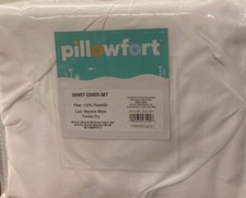 Kids Pillowfort Twin Duvet Cover Set in White New with Tags