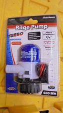 Boater Sports 57412 Boat Non-Automatic Submersible Bilge Pump 600 GPH New