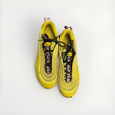 まぁ Rare Nike Air Max 97 Bright Citron Yellow Black Size 9 Sneakers