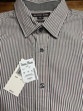 MICHAEL KORS Men's L/S Pinstripe Button Up Dress Shirt Sz Medium 32/33