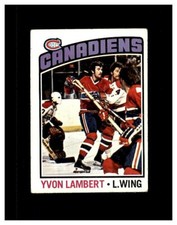 1976-77 TOPPS HOCKEY YVON LAMBERT #232 CANADIENS