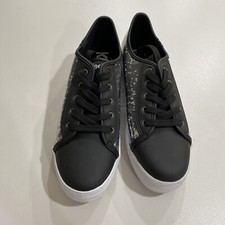 Keds Women  s Black Glitter Filled Sneakers Size 6