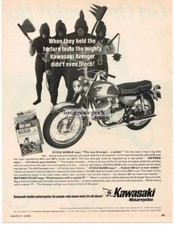 1968 Kawasaki Avenger 350 Motorcycle Vintage Ad 