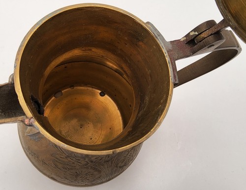Cafetera turca vintage de latón Dallah - Imagen 7 de 11