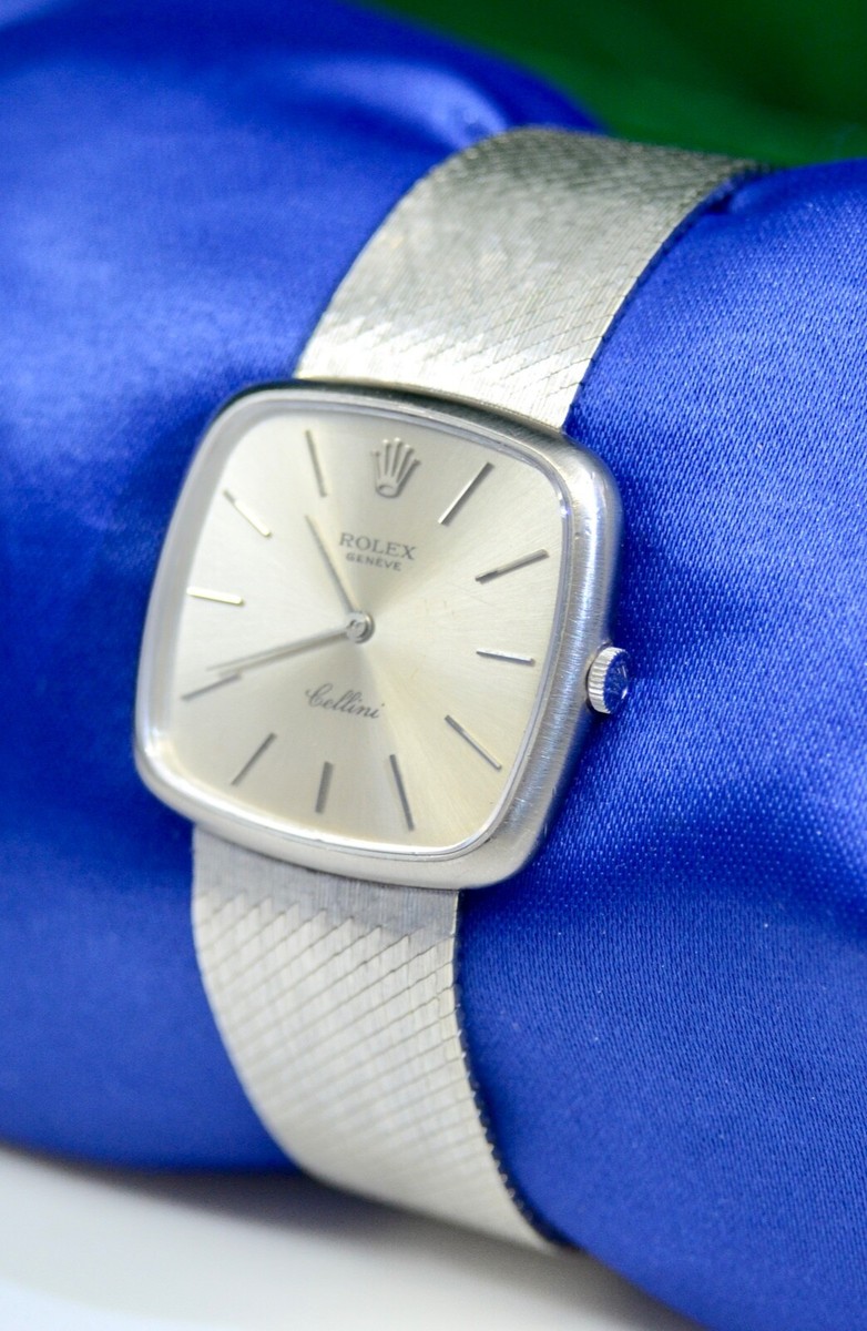 Rolex Geneve Cellini watch Ref.3845 in 18K White Gold 76.2 GM | eBay