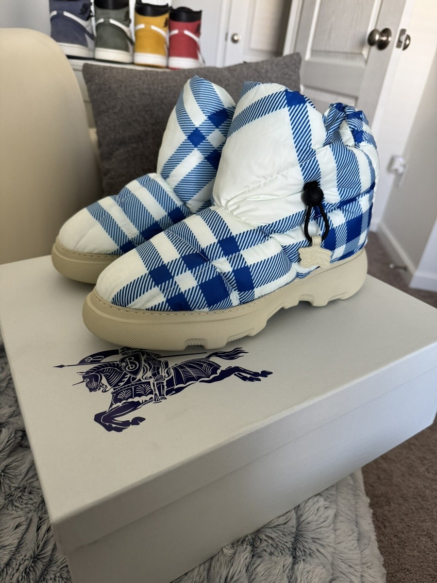 Burberry Check Pillow Drawstring Boots Brand New W/Box And Burberry Check Pillow Drawstring Boots Brand New W/Box And