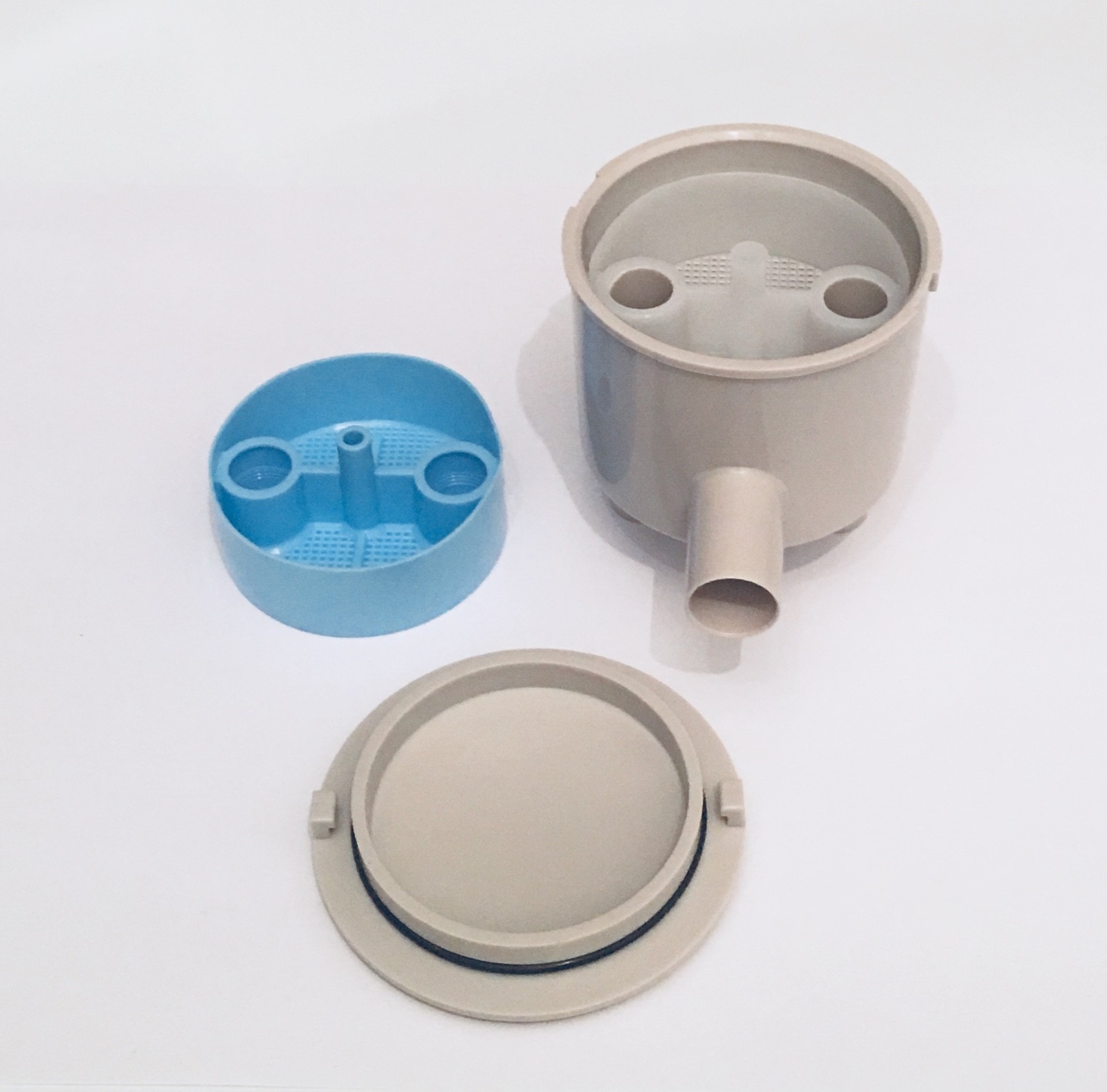 21/8" Type C Vacuum Canister Side Port Twist Lid Dental Vacuum