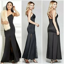 ❤❤ NWT GUESS BY MARCIANO BLACK DIANE MAXI GOWN DRESS SIZE XS ❤❤