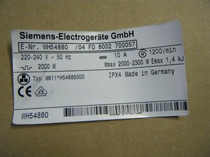 Elektronik Siemens WH54880/04