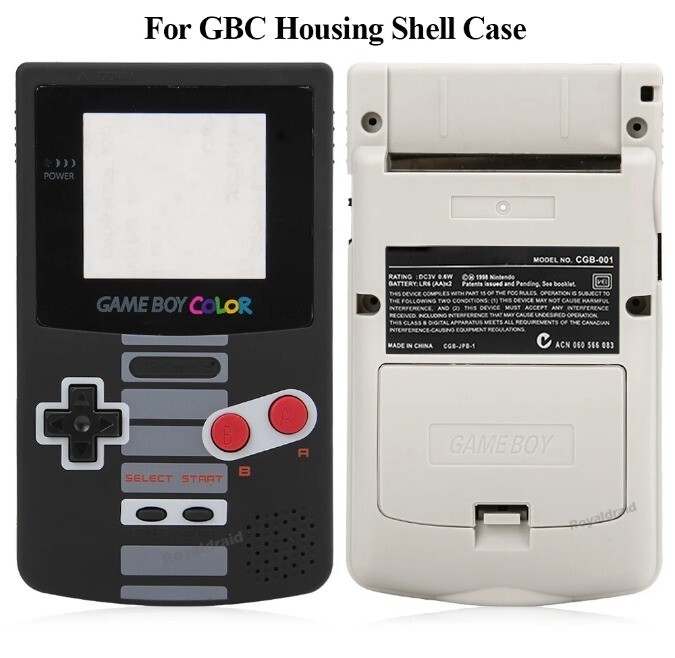 IPS Ready Upgraded GBC Full Housing Shell Classic NES Replacement Shell