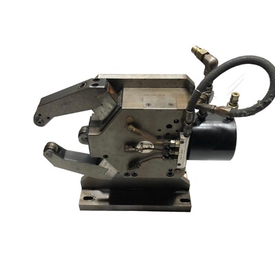 Rohm 190-201-80-2 Lathe Hydraulic Steady Rest On Mounting Plate