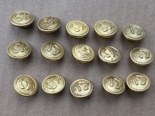 Reichsmarine15 guzików 17mm, Assmann W ogniu pozłacany dla małp, kurtka targowa