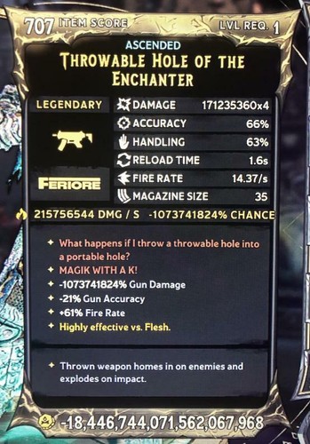 Tiny Tina's Wonderlands LEVEL 1 MODDED GEAR ⭐️ Articoli GodMode (PS4/5 | XBOX | PC) - Foto 183 di 207