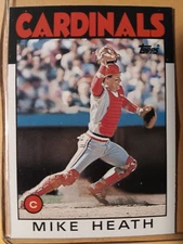 MIKE HEATH ST. LOUIS CARDINALS 1986 TOPPS TRADED BASEBALL CARD #46T