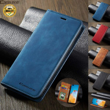 For Samsung Galaxy S21 S22 S23 A12 A33 A52 Leather Magnetic Flip Wallet Case