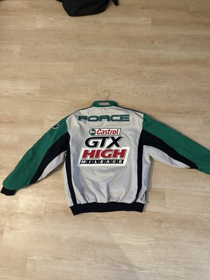 Vintage John Force GTX NASCAR Jacket Castrol Mens Large JH Design