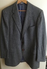 Austin Reed Mens Sport Coat Gray 100 Pure Virgin Wool 42R 2 Button