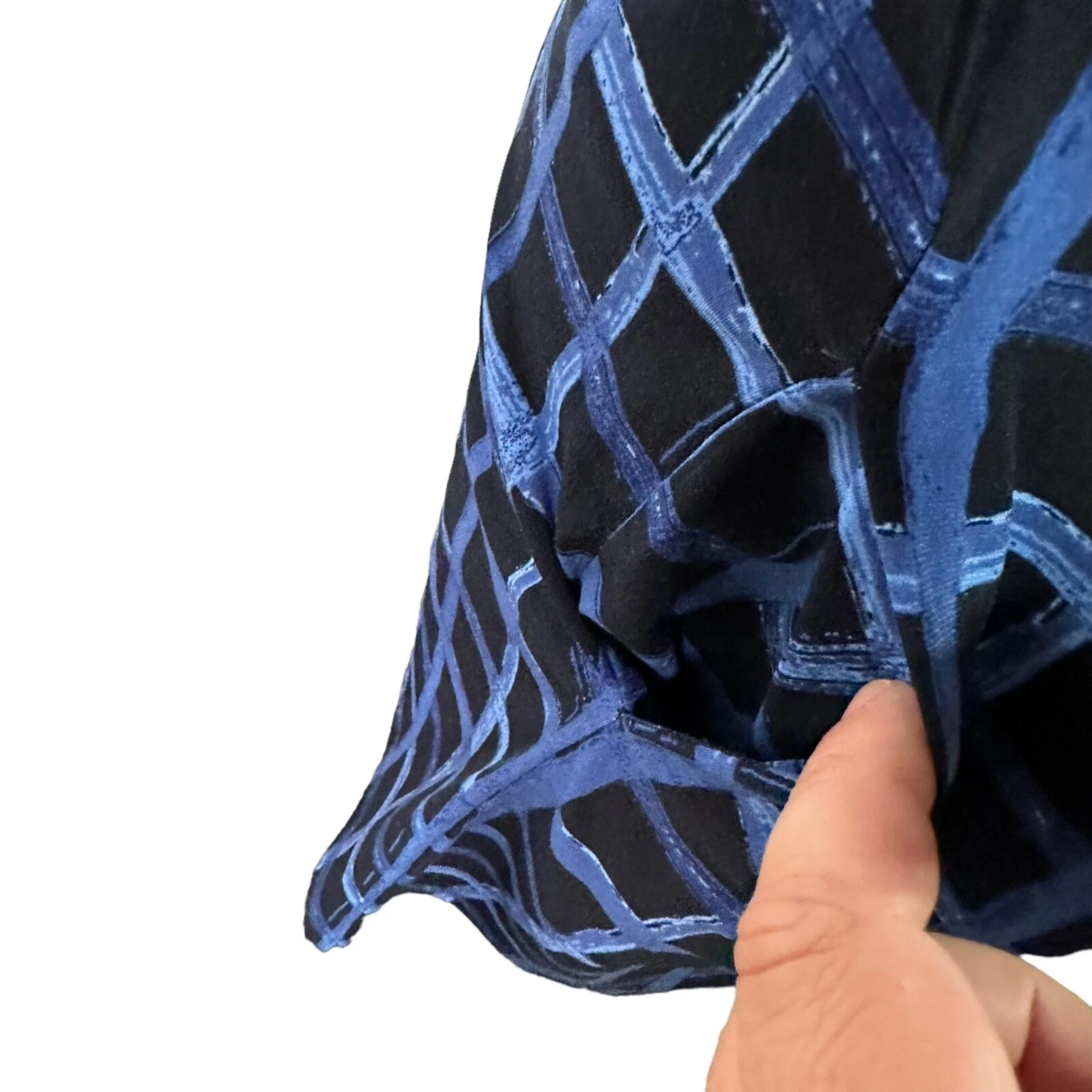 Abito donna Michael Kors nero e blu a quadri taglia S