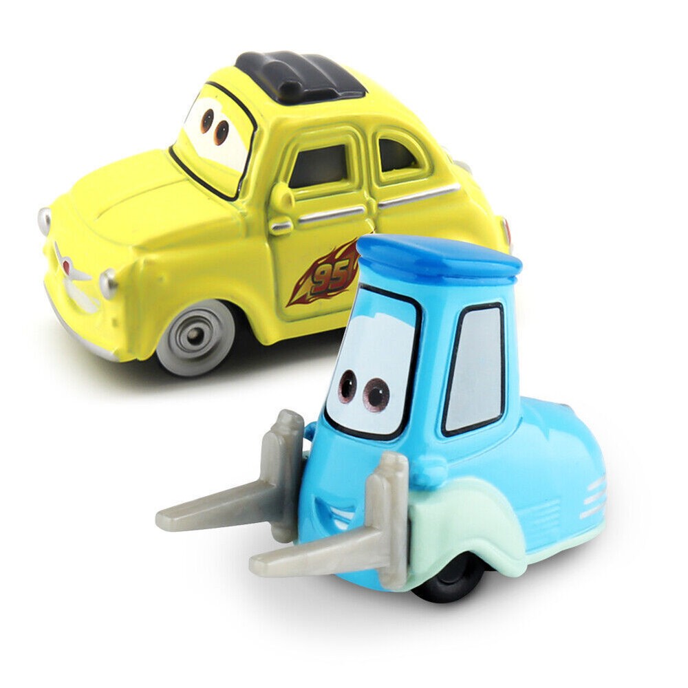 2-CAR DISNEY PIXAR CARS MINI CUTE CAR LUIGI&GUIDO DIECAST TOY CAR BOY GIFTS