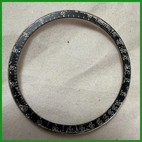 VINTAGE OMEGA SPEEDMASTER OVER DOT 90 BEZEL FIT FOR 2998, 105.002, 145012 #490