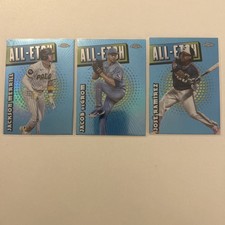 Jackson Merrill - Jose Ramirez - Jacob DeGrom 25 Topps Chrome - Chrome All-Etch