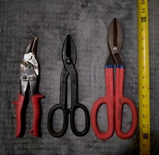 Wiss 9-3/4 Aviation Snips, VGT Wiss A-9  Tin Snips & Napa 10" Cutting Shears 