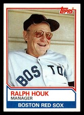 1983 Topps #786 Ralph Houk Card Boston Red Sox
