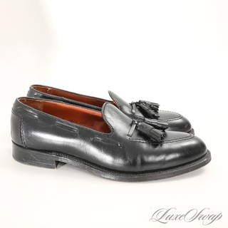 #1 MENSWEAR Brooks Brothers Made in USA Alden Black 01925 Tassel Loafers Shoes 9