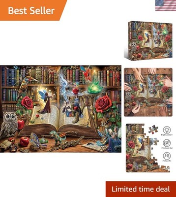 Magic Book Fantasy Jigsaw Puzzle - 1000 Piece Adult Challenge for Family Fun