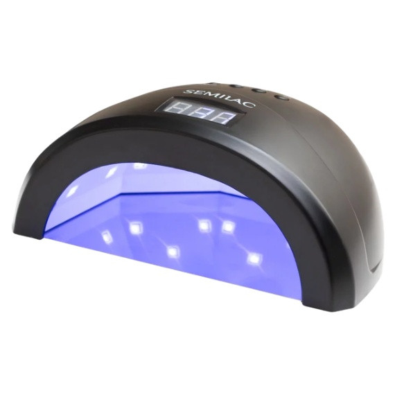 Semilac UV LED Lamp All Black 24W/48W Nail Dryer Gel Polish Curing Manicure Pro