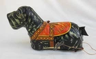 Vintage MARX Tin Litho Toy Wind-Up Scottie The Guide Dog W/Key & Leash