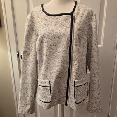 Rafaella Zippered Cardigan Jacket Womens Size 18W NWT 