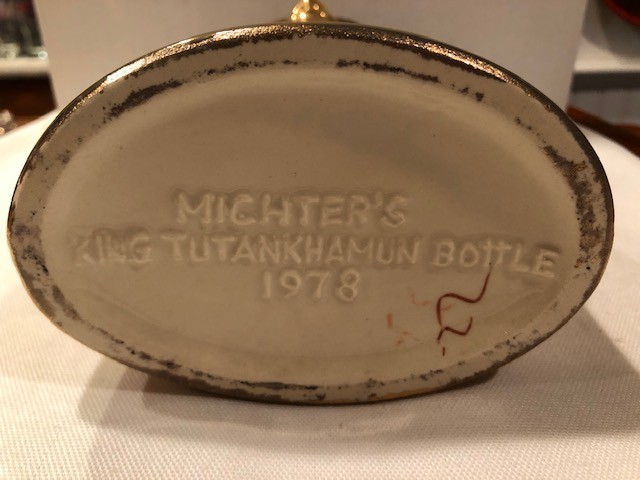 Vintage 1978 Michter's King Tut Empty Whiskey Decanter