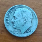1954 Roosevelt Dime 10C (One Dime) Philadelphia XF