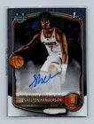 2025-26 Bowman #BCP-10 Shelton Henderson Chrome Prospect Autographs