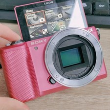 SONY Alpha a5000 Pink 20.1MP Mirrorless Digital Camera Body Only English