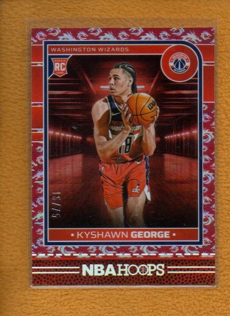 Kyshawn George 2024-25 Panini NBA Hoops Rookie Dragon Year RC #254/ 75