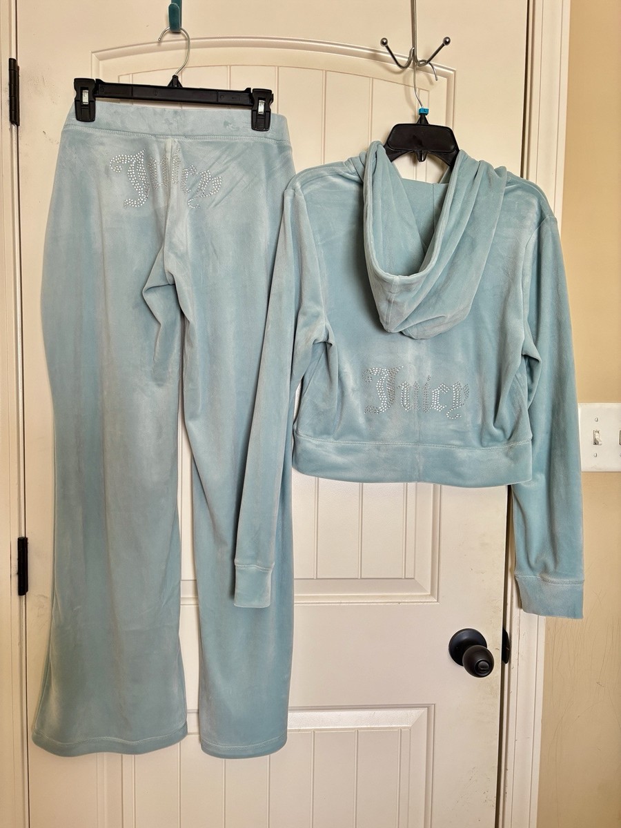 Juicy Couture Velour tracksuit hoodie and pants pastel
