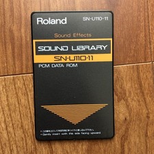 Roland SN-U110-11 Sound Library PCM Card for U-110 U-220 Synthesizers Used