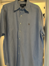 Ralph Lauren Blair Men s L Blue Solid Short S...