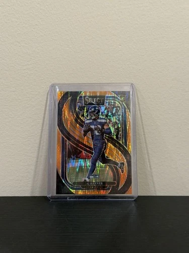 2024 Panini Select - Premier Level AJ Barner #103 Orange Shock Prizm /399 (RC)