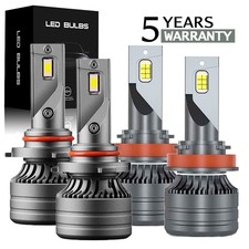Kit Led H11 9005 10000lm 6500k Blanco Vida Til 5 Aos Ventilador Incluido 4pcs