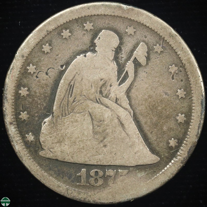 Odd Type Coin - 1875-S Twenty Cent Piece - Good Details