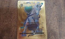 Gold Foil Ice Rider Calyrex VMax 045/198 Fan Art Card ! 320HP